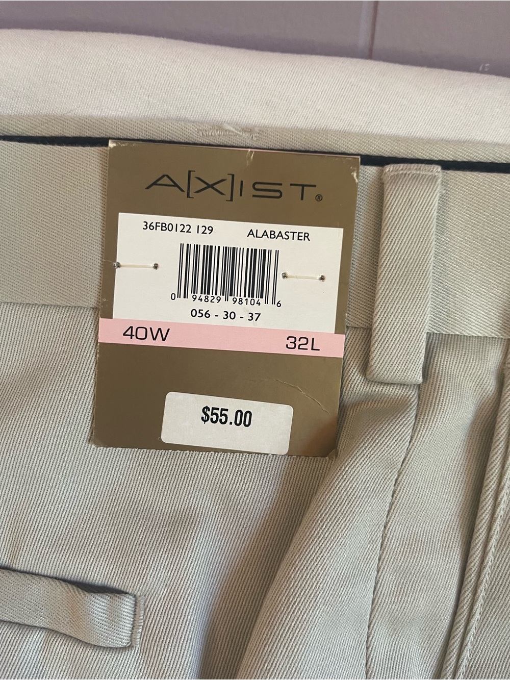 Axist Men’s Chinos - Light Khaki No -Iron - Picture 6 of 16